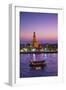 Temple of Dawn (Wat Arun) and Bangkok, Thailand-Jon Arnold-Framed Premium Photographic Print