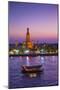 Temple of Dawn (Wat Arun) and Bangkok, Thailand-Jon Arnold-Mounted Premium Photographic Print