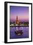 Temple of Dawn (Wat Arun) and Bangkok, Thailand-Jon Arnold-Framed Photographic Print