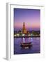 Temple of Dawn (Wat Arun) and Bangkok, Thailand-Jon Arnold-Framed Photographic Print