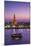 Temple of Dawn (Wat Arun) and Bangkok, Thailand-Jon Arnold-Mounted Photographic Print