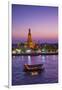 Temple of Dawn (Wat Arun) and Bangkok, Thailand-Jon Arnold-Framed Photographic Print