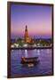 Temple of Dawn (Wat Arun) and Bangkok, Thailand-Jon Arnold-Framed Photographic Print