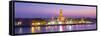 Temple of Dawn (Wat Arun) and Bangkok, Thailand-Jon Arnold-Framed Stretched Canvas