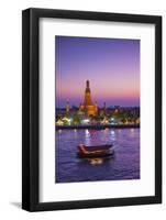 Temple of Dawn (Wat Arun) and Bangkok, Thailand-Jon Arnold-Framed Photographic Print