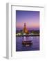 Temple of Dawn (Wat Arun) and Bangkok, Thailand-Jon Arnold-Framed Photographic Print