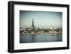 Temple of Dawn (Wat Arun) and Bangkok, Thailand-Jon Arnold-Framed Photographic Print