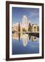 Temple of Debod (Templo de Debod), Parque del Oeste, Edificio Espana tower in the background, Madri-Markus Lange-Framed Photographic Print