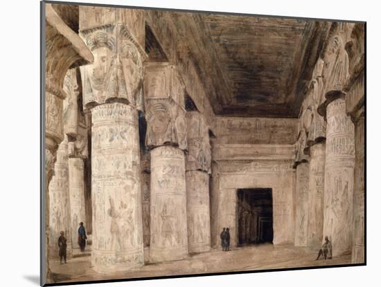 Temple of Denderah, Egypt, 19th Century-Hector Horeau-Mounted Giclee Print