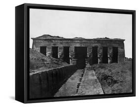 Temple of Denderah, Upper Egypt, 1852-Maxime Du Camp-Framed Stretched Canvas