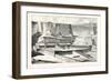 Temple of Deyr-El-Bahree, Imaginary Restoration, by E. Brune. Egypt, 1879-null-Framed Giclee Print