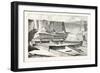 Temple of Deyr-El-Bahree, Imaginary Restoration, by E. Brune. Egypt, 1879-null-Framed Giclee Print