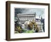 Temple of Diana at Ephesus from a Series of the "Seven Wonders of the Ancient World"-Ferdinand Knab-Framed Giclee Print