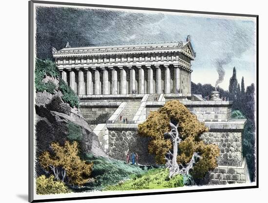 Temple of Diana at Ephesus from a Series of the "Seven Wonders of the Ancient World"-Ferdinand Knab-Mounted Giclee Print