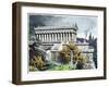 Temple of Diana at Ephesus from a Series of the "Seven Wonders of the Ancient World"-Ferdinand Knab-Framed Giclee Print