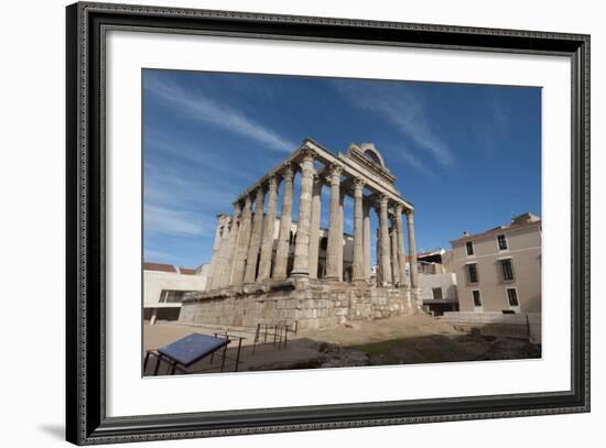 Temple of Diana, Merida, UNESCO World Heritage Site, Badajoz, Extremadura, Spain, Europe-Michael-Framed Photographic Print