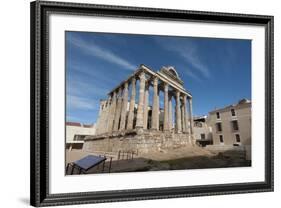 Temple of Diana, Merida, UNESCO World Heritage Site, Badajoz, Extremadura, Spain, Europe-Michael-Framed Photographic Print