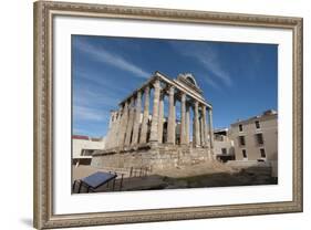 Temple of Diana, Merida, UNESCO World Heritage Site, Badajoz, Extremadura, Spain, Europe-Michael-Framed Photographic Print