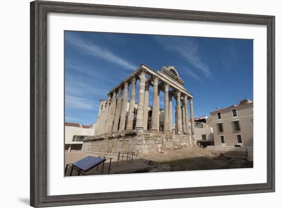 Temple of Diana, Merida, UNESCO World Heritage Site, Badajoz, Extremadura, Spain, Europe-Michael-Framed Photographic Print