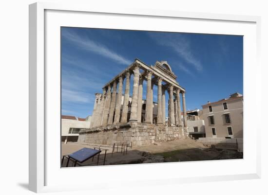 Temple of Diana, Merida, UNESCO World Heritage Site, Badajoz, Extremadura, Spain, Europe-Michael-Framed Photographic Print