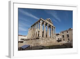 Temple of Diana, Merida, UNESCO World Heritage Site, Badajoz, Extremadura, Spain, Europe-Michael-Framed Photographic Print