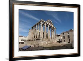 Temple of Diana, Merida, UNESCO World Heritage Site, Badajoz, Extremadura, Spain, Europe-Michael-Framed Photographic Print