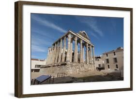 Temple of Diana, Merida, UNESCO World Heritage Site, Badajoz, Extremadura, Spain, Europe-Michael-Framed Photographic Print