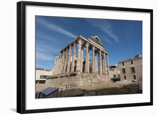 Temple of Diana, Merida, UNESCO World Heritage Site, Badajoz, Extremadura, Spain, Europe-Michael-Framed Photographic Print