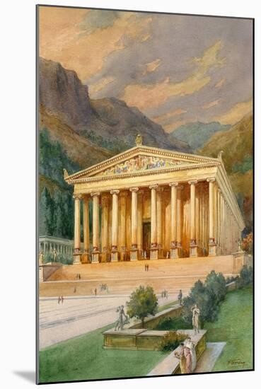 Temple of Diana-English School-Mounted Giclee Print
