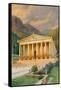 Temple of Diana-English School-Framed Stretched Canvas