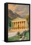 Temple of Diana-English School-Framed Stretched Canvas