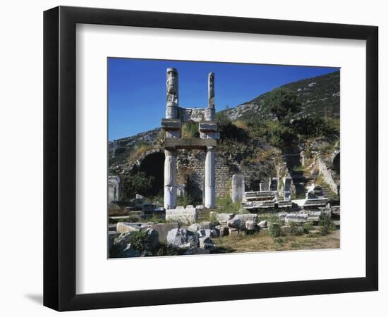 Temple of Domitian, Ephesus, Turkey-null-Framed Premium Giclee Print