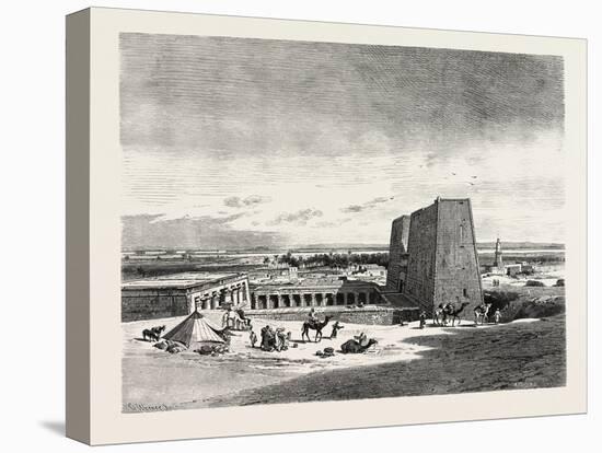 Temple of Edfoo, Egypt, 1879-null-Stretched Canvas