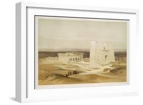 Temple of Edfu, Ancient Apollinopolis, Upper Egypt, from Egypt and Nubia, Vol.1-David Roberts-Framed Giclee Print