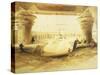 Temple of Edfu, View from the Gate, Lithograph, 1838-9-David Roberts-Stretched Canvas