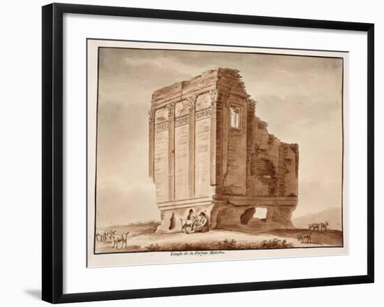 Temple of Fortuna Muliebre, 1833-Agostino Tofanelli-Framed Giclee Print