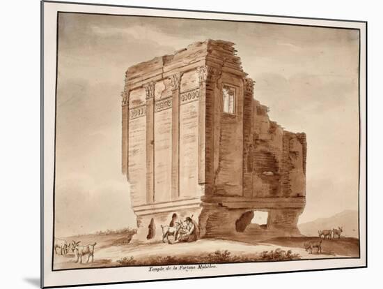 Temple of Fortuna Muliebre, 1833-Agostino Tofanelli-Mounted Giclee Print