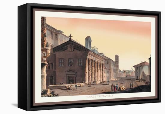 Temple of Fortuna Virilis-M. Dubourg-Framed Stretched Canvas