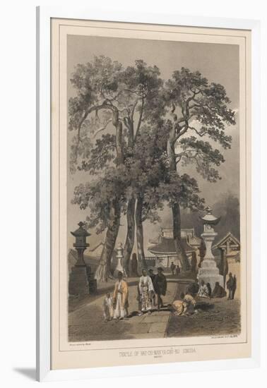 Temple of Hat-Chi-Man-Ya-Chu-Ro, Simoda (Sintoo), 1855-Wilhelm Joseph Heine-Framed Giclee Print