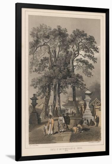 Temple of Hat-Chi-Man-Ya-Chu-Ro, Simoda (Sintoo), 1855-Wilhelm Joseph Heine-Framed Giclee Print