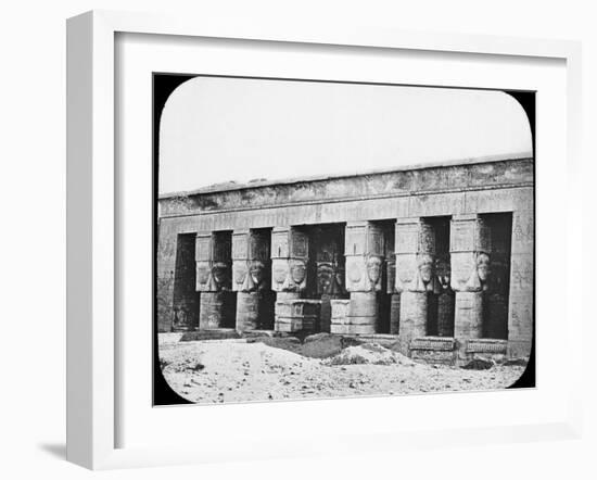 Temple of Hathor, Dendera, Egypt, C1890-Newton & Co-Framed Photographic Print