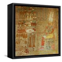 Temple of Hatshepsut (detail)-null-Framed Stretched Canvas