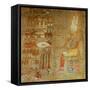 Temple of Hatshepsut (detail)-null-Framed Stretched Canvas