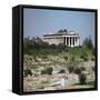 Temple of Hephaestus in the Agora in Athens-CM Dixon-Framed Stretched Canvas