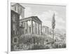 Temple of Hercules at Cora-Luigi Rossini-Framed Giclee Print