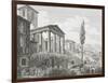 Temple of Hercules at Cora-Luigi Rossini-Framed Giclee Print