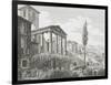 Temple of Hercules at Cora-Luigi Rossini-Framed Giclee Print