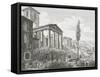 Temple of Hercules at Cora-Luigi Rossini-Framed Stretched Canvas