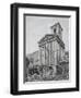 Temple of Hercules at Cora-Luigi Rossini-Framed Giclee Print