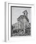 Temple of Hercules at Cora-Luigi Rossini-Framed Giclee Print